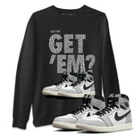 Jordan 1 White Cement Sneaker Match Tees Did You Get 'Em SNRT Sneaker Tees Jordan 1 White Cement SNRT Sneaker Release Tees Unisex Shirts