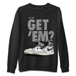 Jordan 1 White Cement Sneaker Match Tees Did You Get 'Em SNRT Sneaker Tees Jordan 1 White Cement SNRT Sneaker Release Tees Unisex Shirts