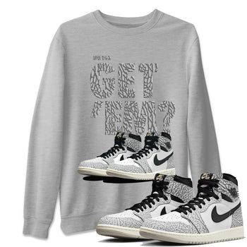 Jordan 1 White Cement Sneaker Match Tees Did You Get 'Em SNRT Sneaker Tees Jordan 1 White Cement SNRT Sneaker Release Tees Unisex Shirts