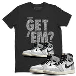 Jordan 1 White Cement Sneaker Match Tees Did You Get 'Em SNRT Sneaker Tees Jordan 1 White Cement SNRT Sneaker Release Tees Unisex Shirts