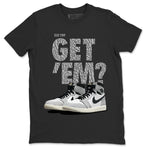 Jordan 1 White Cement Sneaker Match Tees Did You Get 'Em SNRT Sneaker Tees Jordan 1 White Cement SNRT Sneaker Release Tees Unisex Shirts