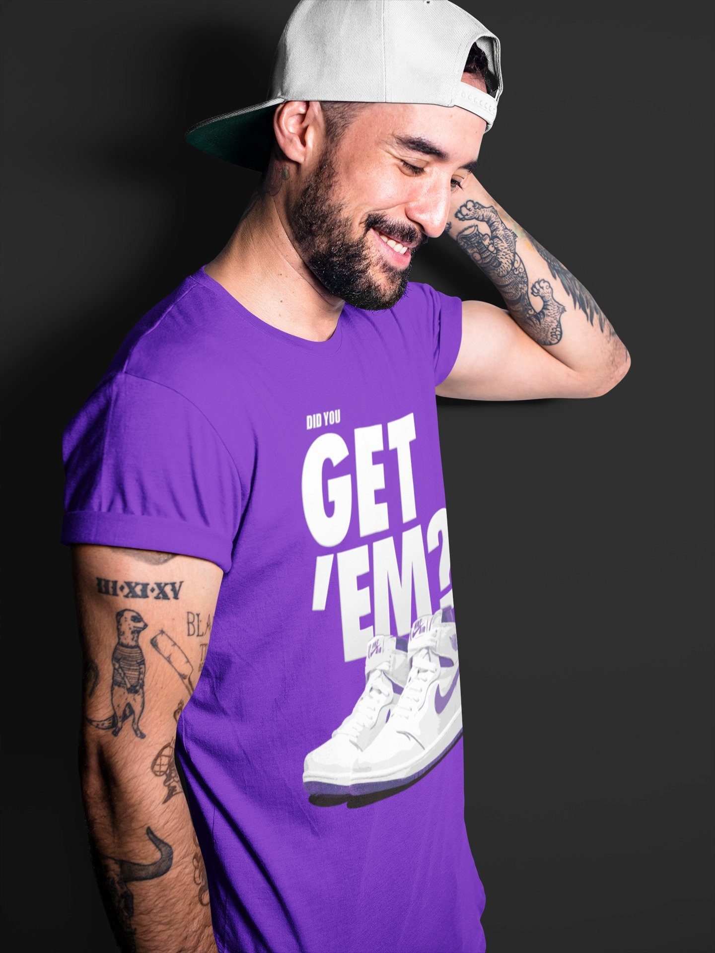 Jordan 1 WMNS Court Purple Sneaker Match Tees Did You Get Em SNRT Sneaker Tees Jordan 1 WMNS Court Purple SNRT Sneaker Release Tees Unisex Shirts