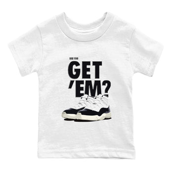 Jordan 11 Retro Gratitude shirt to match jordans Did You Get 'Em sneaker tees AJ11 Gratitude SNRT Sneaker Tees Baby Toddler Sneaker Matching Shirt White 2 T-Shirt