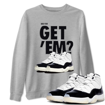 Jordan 11 Retro Gratitude shirt to match jordans Did You Get 'Em sneaker tees AJ11 Gratitude SNRT Sneaker Tees Unisex Sneaker Matching Clothes Heather Grey 1 T-Shirt