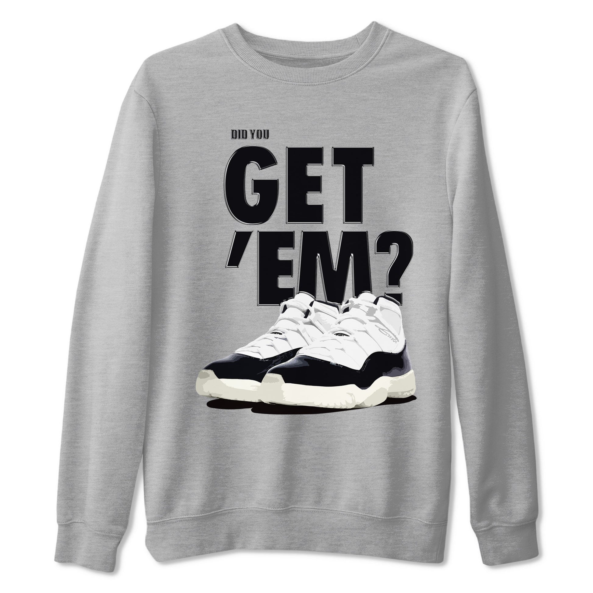 Jordan 11 Retro Gratitude shirt to match jordans Did You Get 'Em sneaker tees AJ11 Gratitude SNRT Sneaker Tees Unisex Sneaker Matching Clothes Heather Grey 2 T-Shirt
