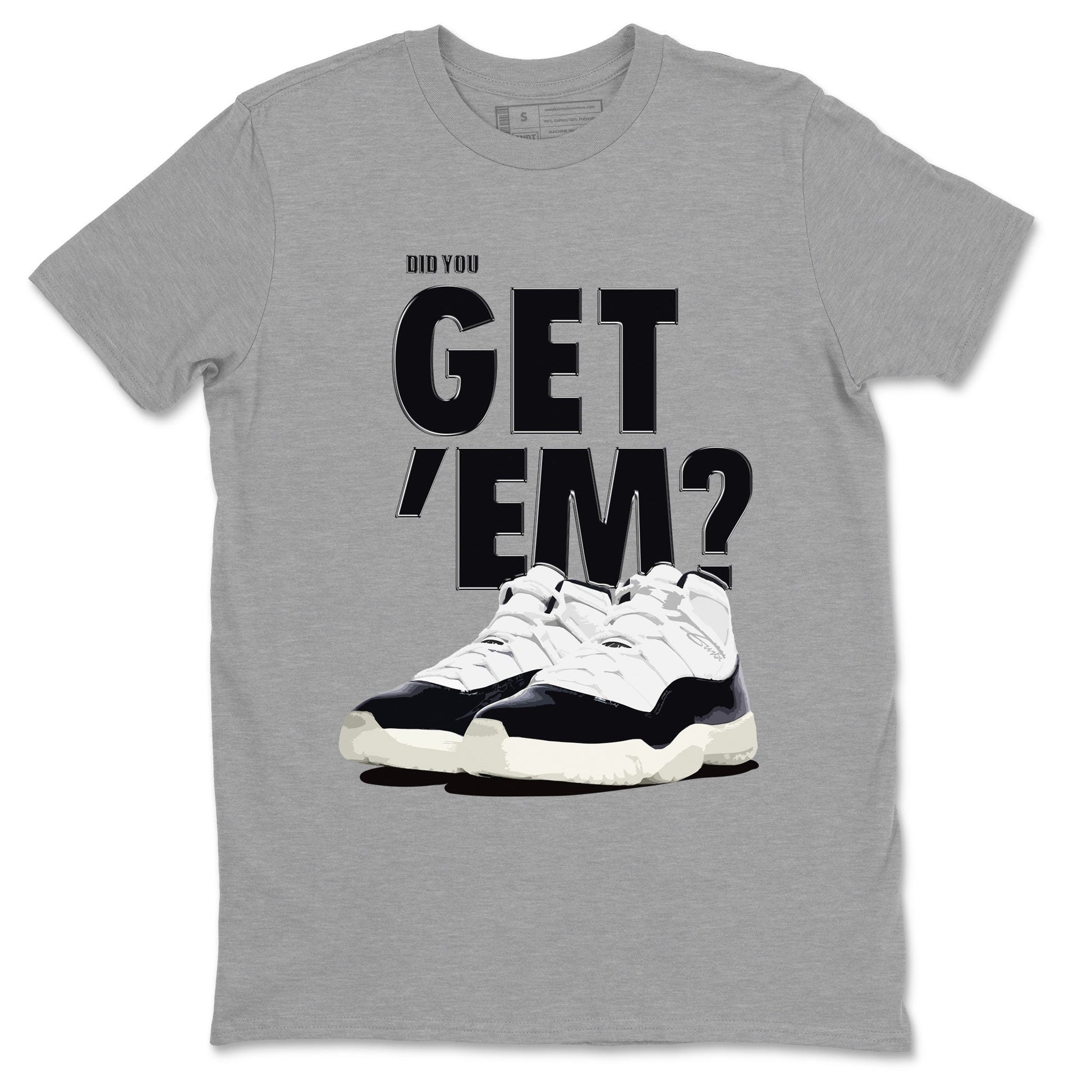 Jordan 11 Retro Gratitude shirt to match jordans Did You Get 'Em sneaker tees AJ11 Gratitude SNRT Sneaker Tees Unisex Sneaker Matching Clothes Heather Grey 2 T-Shirt