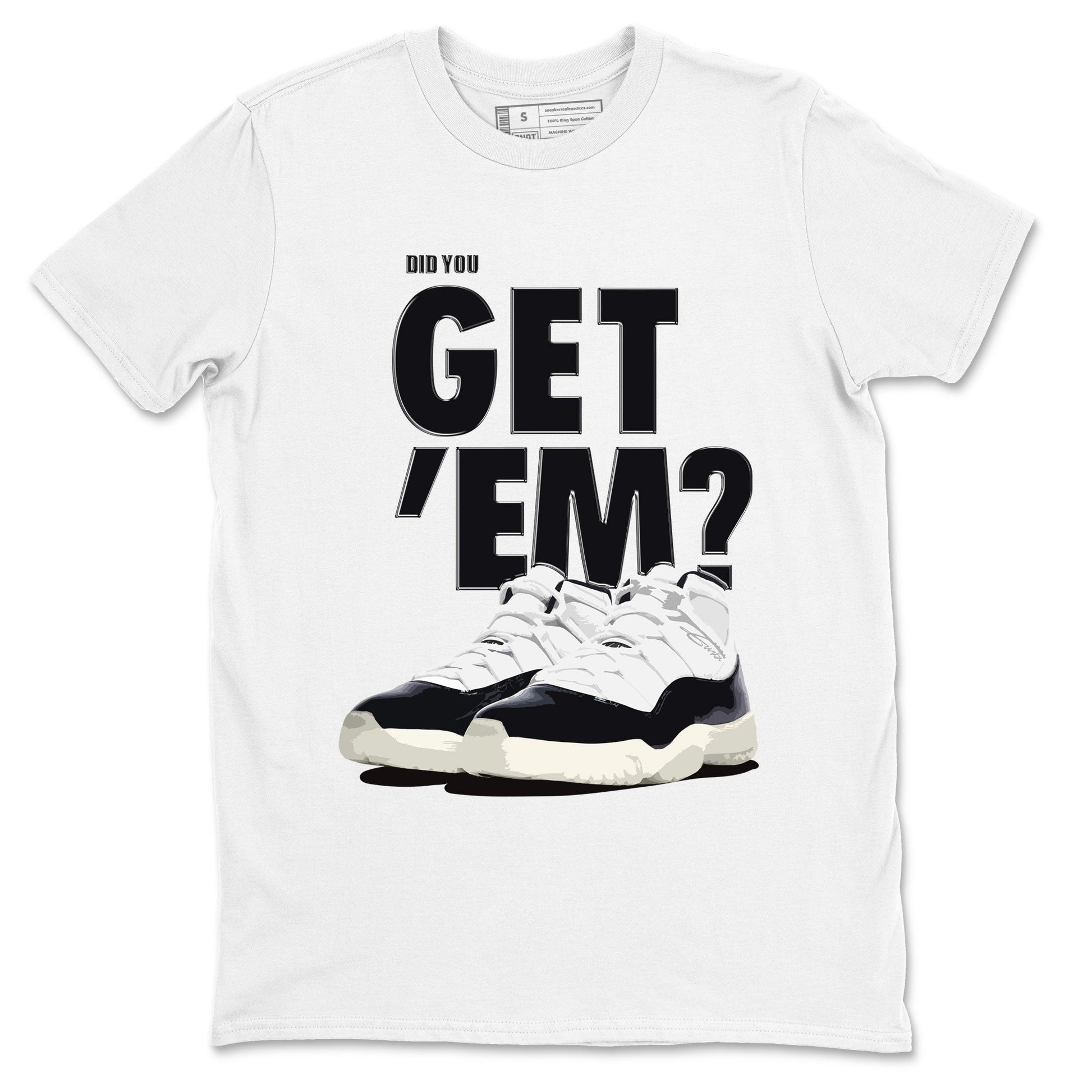 Jordan 11 Retro Gratitude shirt to match jordans Did You Get 'Em sneaker tees AJ11 Gratitude SNRT Sneaker Tees Unisex Sneaker Matching Clothes White 2 T-Shirt