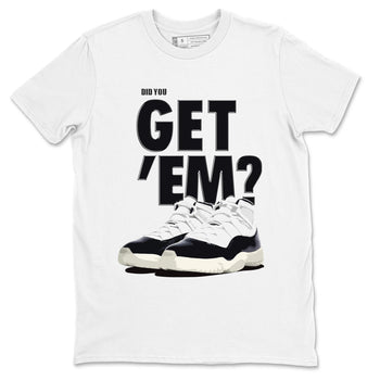 Jordan 11 Retro Gratitude shirt to match jordans Did You Get 'Em sneaker tees AJ11 Gratitude SNRT Sneaker Tees Unisex Sneaker Matching Clothes White 2 T-Shirt
