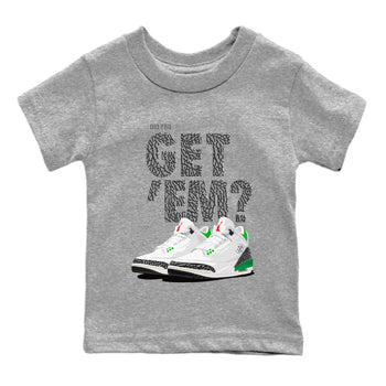 Air Jordan 3 Lucky Green Sneaker Match Tees Did You Get 'Em SNRT Sneaker Tees Jordan 3 Retro Lucky Green SNRT Sneaker Release Tees Kids Shirts To Match Jordan Heather Grey 2