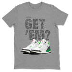 Air Jordan 3 Lucky Green Sneaker Match Tees Did You Get 'Em SNRT Sneaker Tees Jordan 3 Retro Lucky Green SNRT Sneaker Release Tees Unisex Shirts To Match Jordan Heather Grey 2