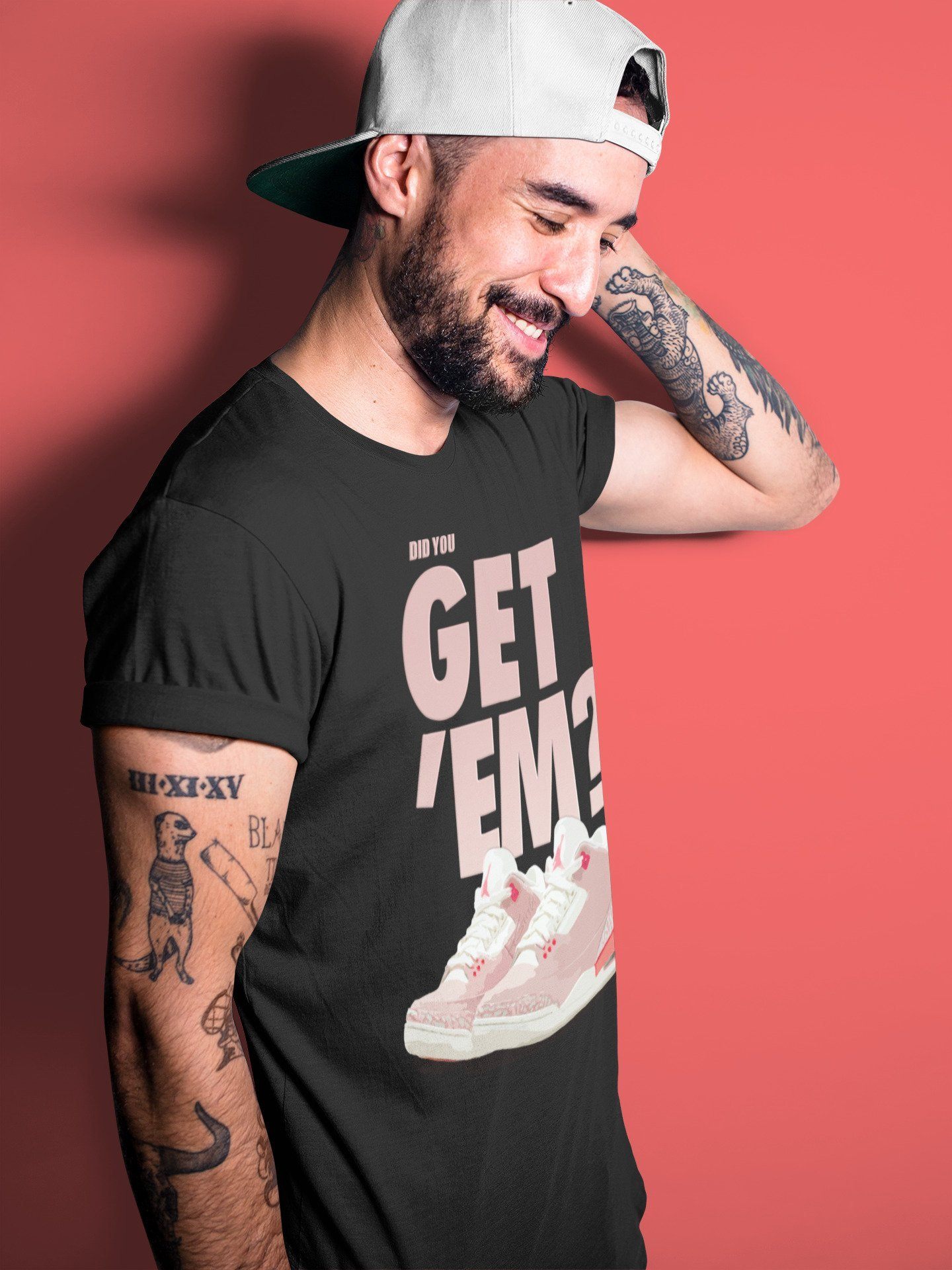 Jordan 3 Rust Pink Sneaker Match Tees Did You Get Em SNRT Sneaker Tees Jordan 3 Rust Pink SNRT Sneaker Release Tees Unisex Shirts