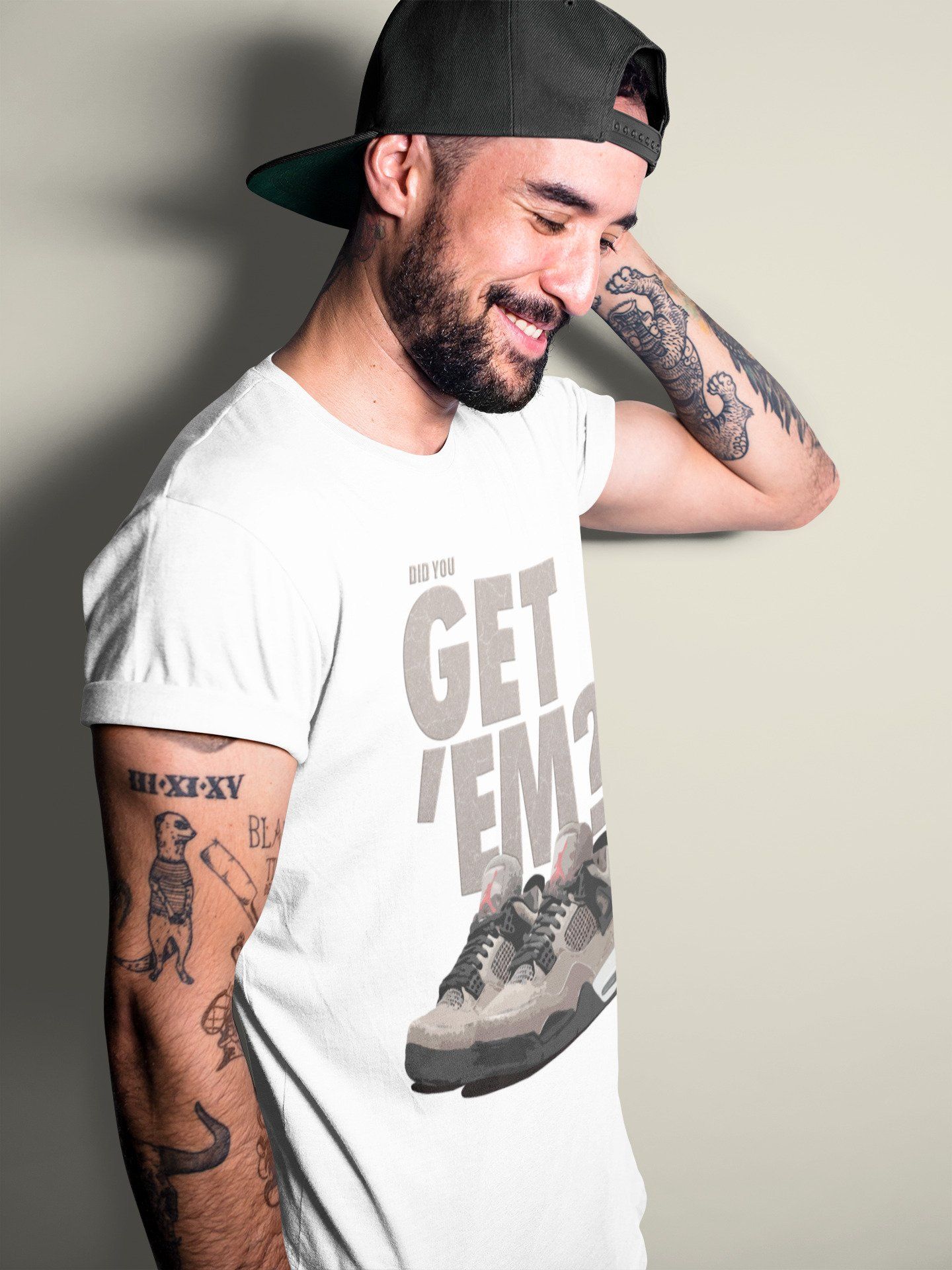 Jordan 4 Taupe Haze Sneaker Match Tees Did You Get Em SNRT Sneaker Tees Jordan 4 Taupe Haze SNRT Sneaker Release Tees Unisex Shirts