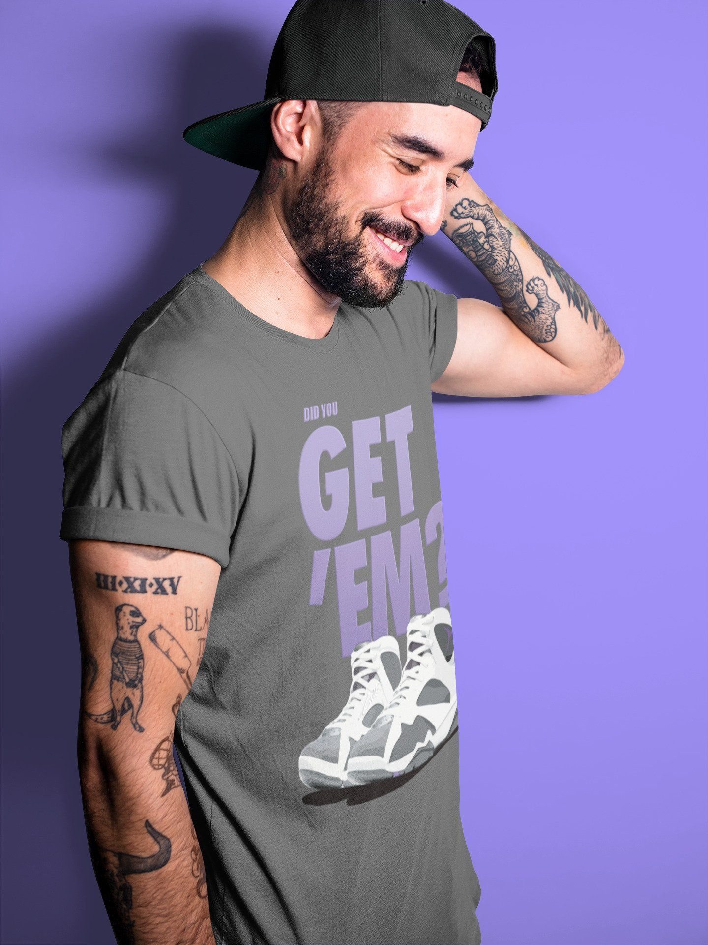 Jordan 7 Flint Sneaker Match Tees Did You Get Em SNRT Sneaker Tees Jordan 7 Flint SNRT Sneaker Release Tees Unisex Shirts