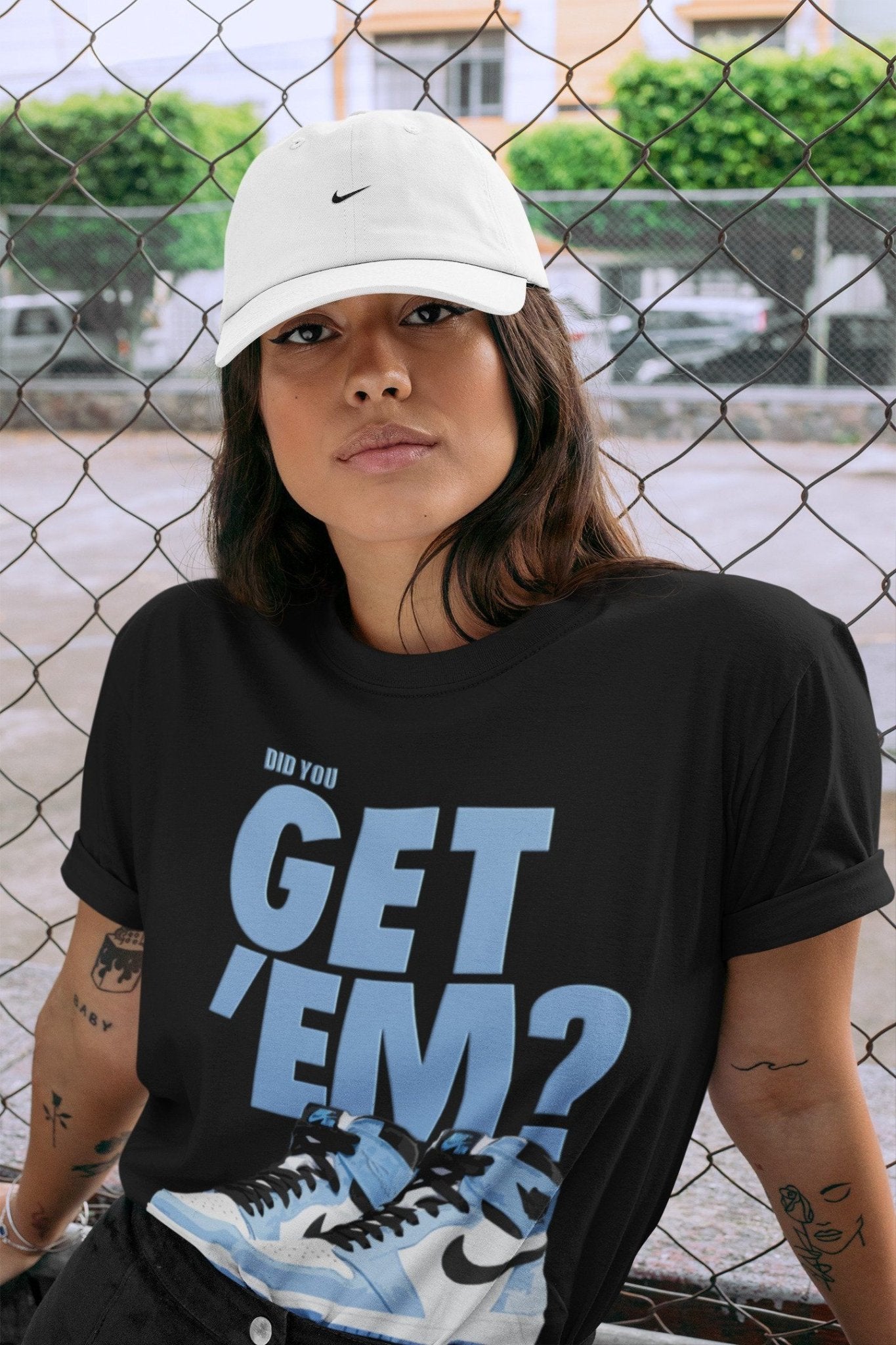 Jordan 1 University Blue Sneaker Match Tees Did You Get Em SNRT Sneaker Tees Jordan 1 University Blue SNRT Sneaker Release Tees Unisex Shirts