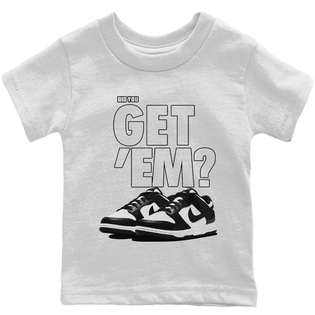 Dunk Panda Sneaker Match Tees Did You Get 'Em SNRT Sneaker Tees Dunk Panda SNRT Sneaker Release Tees Kids Shirts