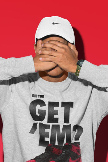 Jordan 1 Bred Patent Sneaker Match Tees Did You Get Em SNRT Sneaker Tees Jordan 1 Bred Patent SNRT Sneaker Release Tees Unisex Shirts
