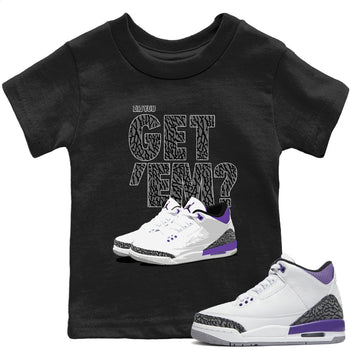 Jordan 3 Dark Iris Sneaker Match Tees Did You Get 'Em SNRT Sneaker Tees Jordan 3 Dark Iris SNRT Sneaker Release Tees Kids Shirts