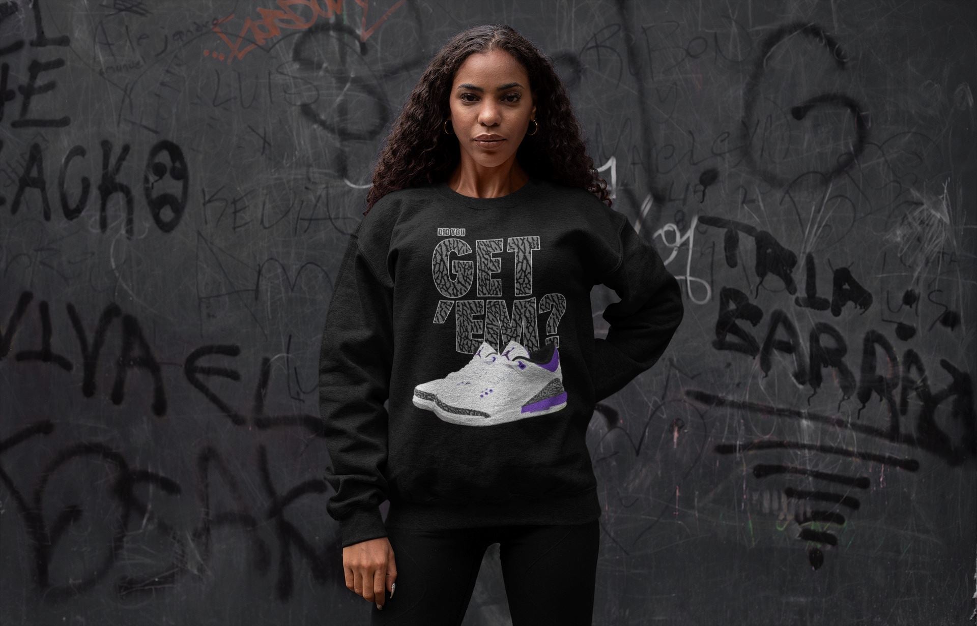 Jordan 3 Dark Iris Sneaker Match Tees Did You Get 'Em SNRT Sneaker Tees Jordan 3 Dark Iris SNRT Sneaker Release Tees Unisex Shirts