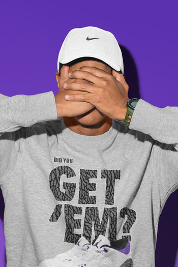 Jordan 3 Dark Iris Sneaker Match Tees Did You Get 'Em SNRT Sneaker Tees Jordan 3 Dark Iris SNRT Sneaker Release Tees Unisex Shirts