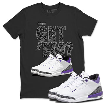 Jordan 3 Dark Iris Sneaker Match Tees Did You Get 'Em SNRT Sneaker Tees Jordan 3 Dark Iris SNRT Sneaker Release Tees Unisex Shirts