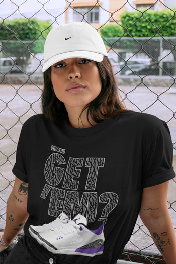Jordan 3 Dark Iris Sneaker Match Tees Did You Get 'Em SNRT Sneaker Tees Jordan 3 Dark Iris SNRT Sneaker Release Tees Unisex Shirts