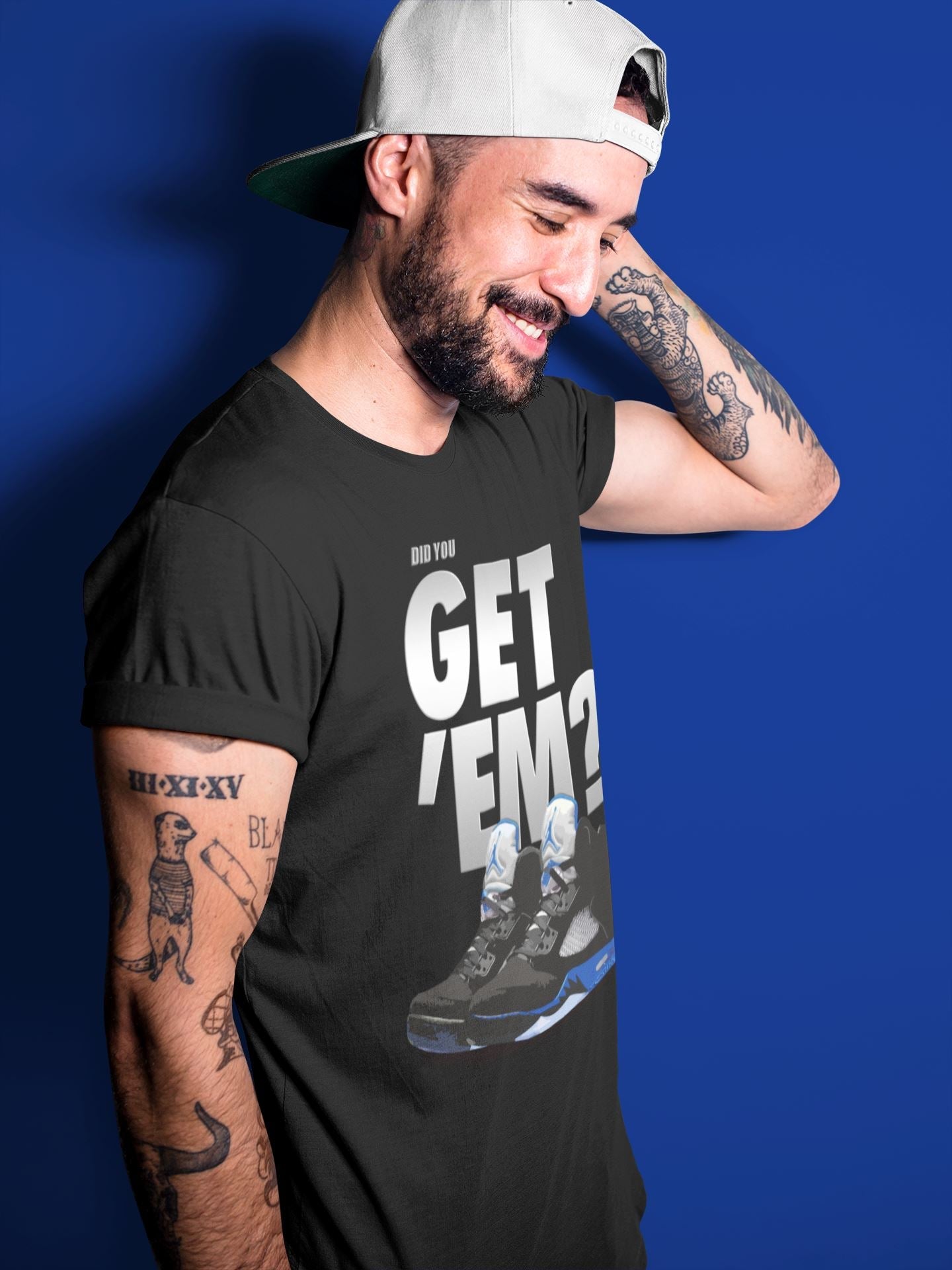 Jordan 5 Retro Racer Blue Sneaker Match Tees Did You Get Em SNRT Sneaker Tees Jordan 5 Retro Racer Blue SNRT Sneaker Release Tees Unisex Shirts