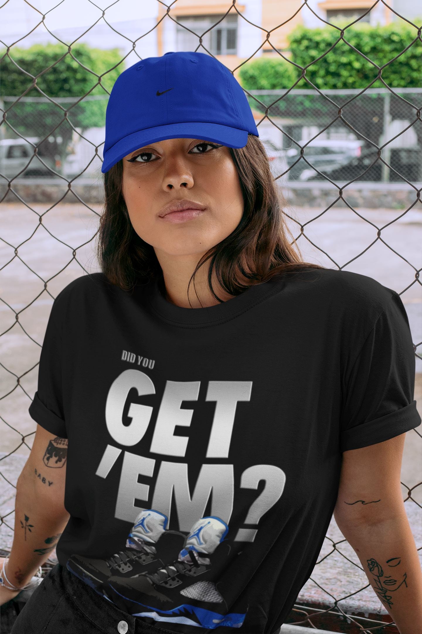 Jordan 5 Retro Racer Blue Sneaker Match Tees Did You Get Em SNRT Sneaker Tees Jordan 5 Retro Racer Blue SNRT Sneaker Release Tees Unisex Shirts