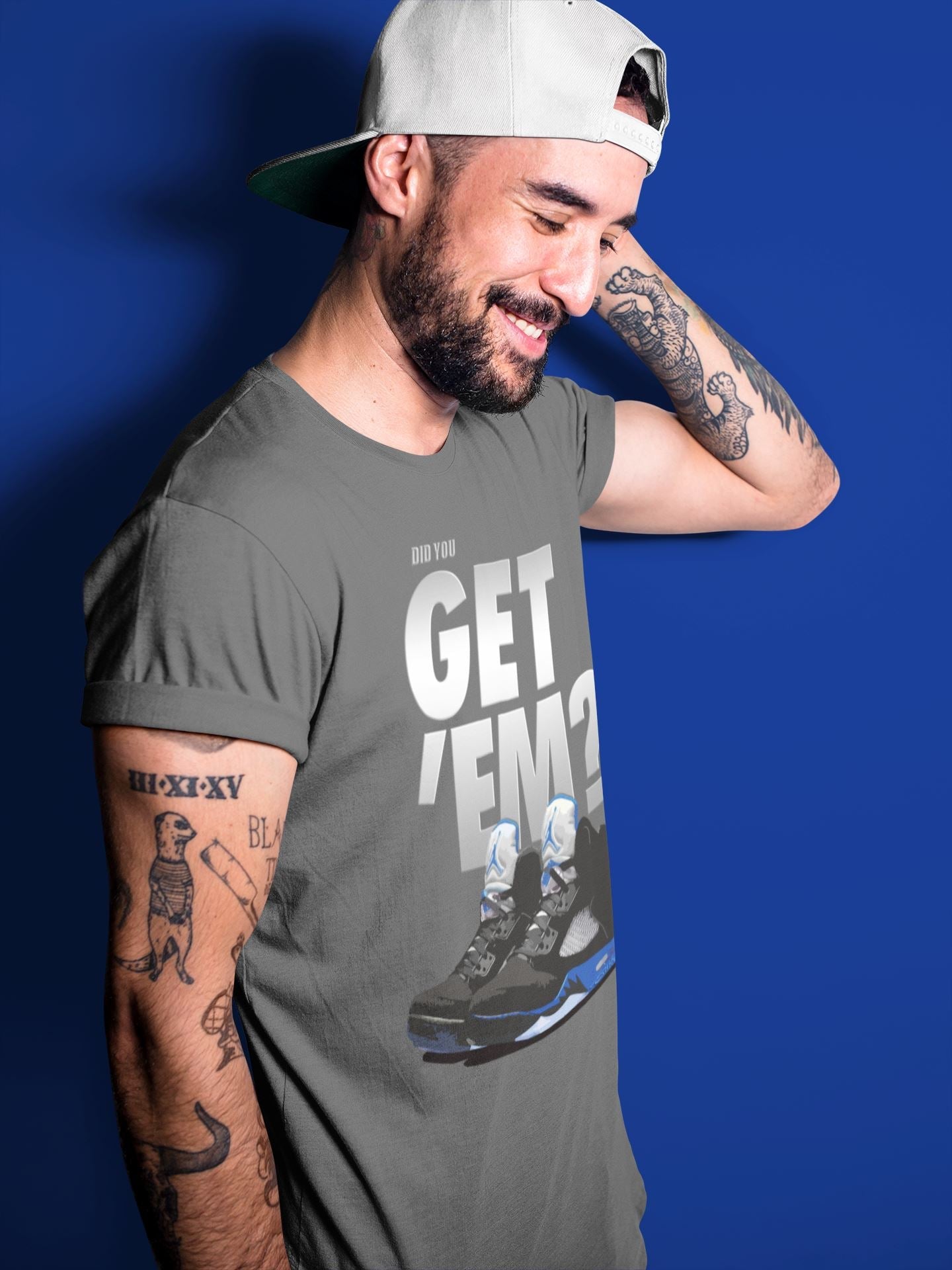Jordan 5 Retro Racer Blue Sneaker Match Tees Did You Get Em SNRT Sneaker Tees Jordan 5 Retro Racer Blue SNRT Sneaker Release Tees Unisex Shirts
