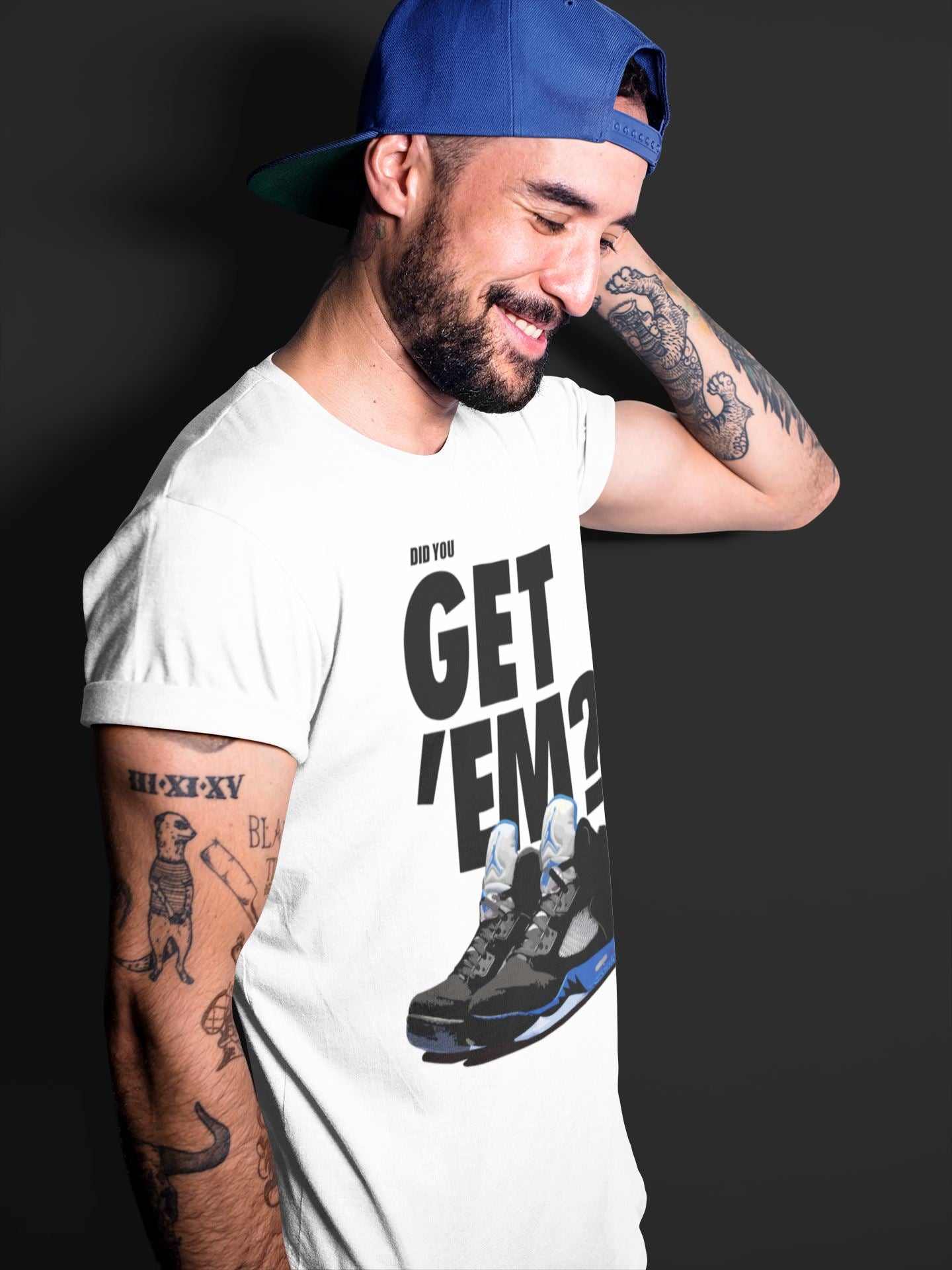 Jordan 5 Retro Racer Blue Sneaker Match Tees Did You Get Em SNRT Sneaker Tees Jordan 5 Retro Racer Blue SNRT Sneaker Release Tees Unisex Shirts