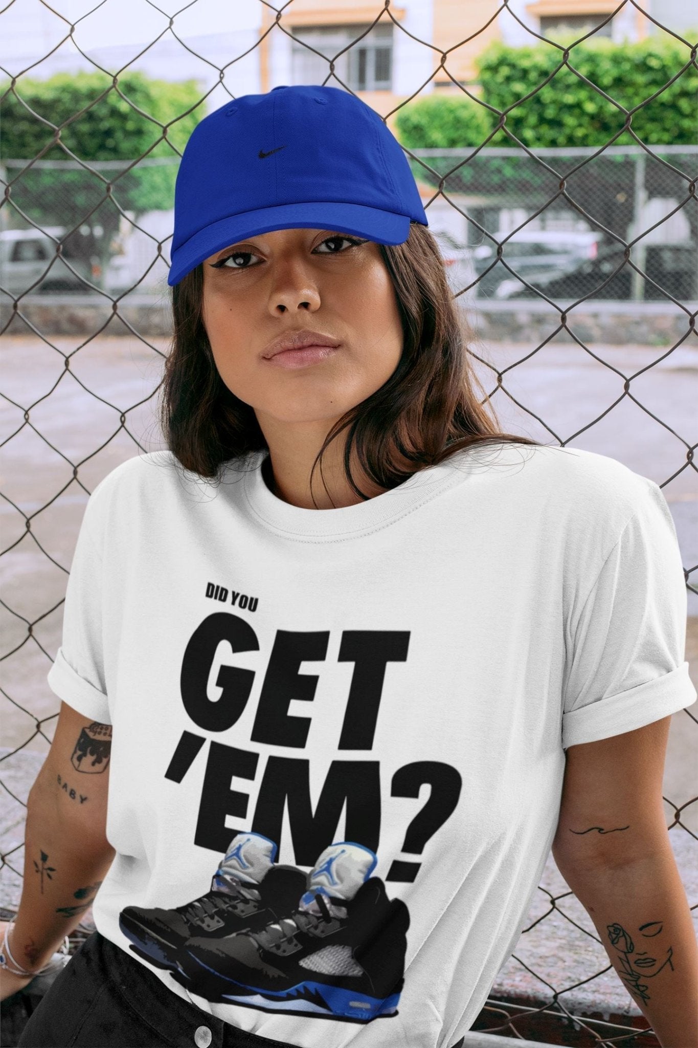 Jordan 5 Retro Racer Blue Sneaker Match Tees Did You Get Em SNRT Sneaker Tees Jordan 5 Retro Racer Blue SNRT Sneaker Release Tees Unisex Shirts
