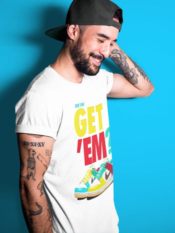 Dunk Free 99 White Sneaker Match Tees Did You Get Em SNRT Sneaker Tees Dunk Free 99 White SNRT Sneaker Release Tees Unisex Shirts