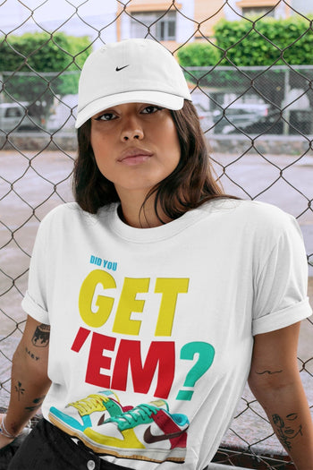 Dunk Free 99 White Sneaker Match Tees Did You Get Em SNRT Sneaker Tees Dunk Free 99 White SNRT Sneaker Release Tees Unisex Shirts