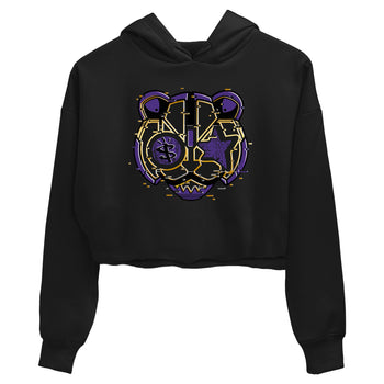 Air Jordan 12 Field Purple Sneaker Match Tees Digital Cat Face Sneaker Tees 12s Field Purple Sneaker Release Tees Women's Shirts Black 2