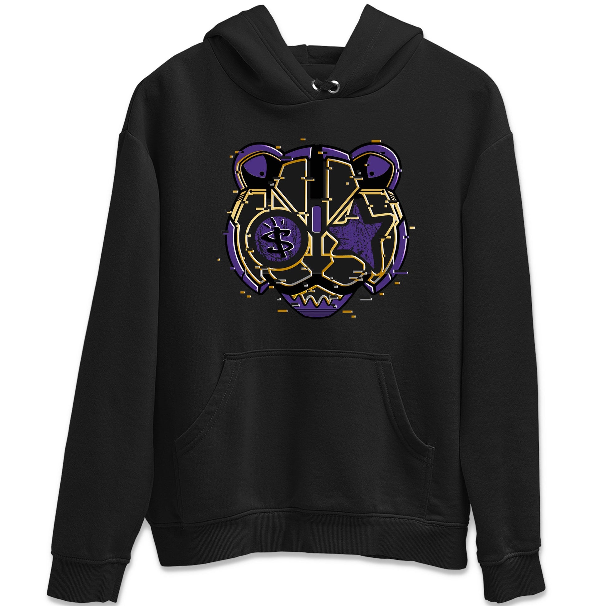 Air Jordan 12 Field Purple Sneaker Match Tees Digital Cat Face Sneaker Tees 12s Field Purple Sneaker Release Tees Unisex Shirts Black 2