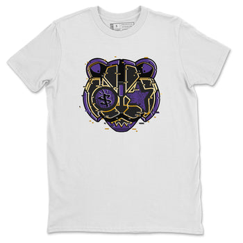 Air Jordan 12 Field Purple Sneaker Match Tees Digital Cat Face Sneaker Tees 12s Field Purple Sneaker Release Tees Unisex Shirts White 1