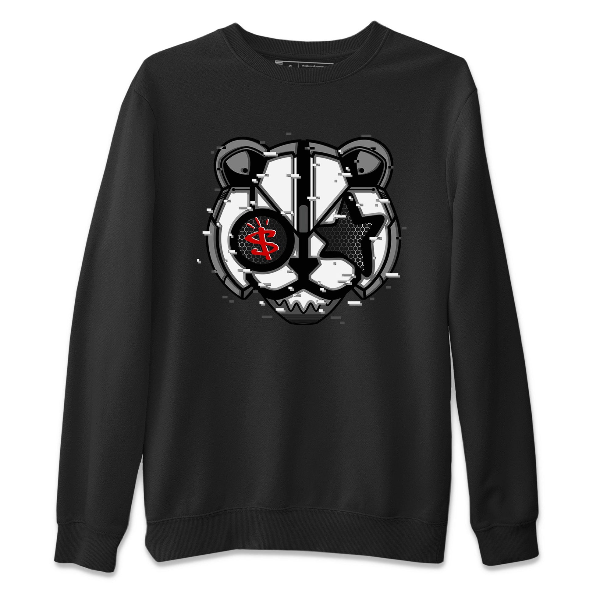 Air Jordan 13 Black Flint Sneaker Match Tees Digital Cat Face Sneaker Tees Air Jordan 13 Retro Black Flint Sneaker Release Tees Unisex Shirts Black 2