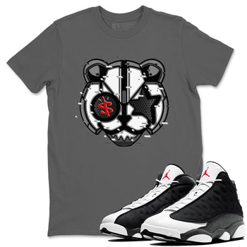 Air Jordan 13 Black Flint Sneaker Match Tees Digital Cat Face Sneaker Tees Air Jordan 13 Retro Black Flint Sneaker Release Tees Unisex Shirts Cool Grey 1