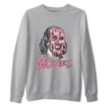 Air Jordan 1 Mauve shirt to match jordans Dirty Money sneaker tees AJ1Mauve SNRT Sneaker Release Tees Unisex Heather Grey 2 T-Shirt