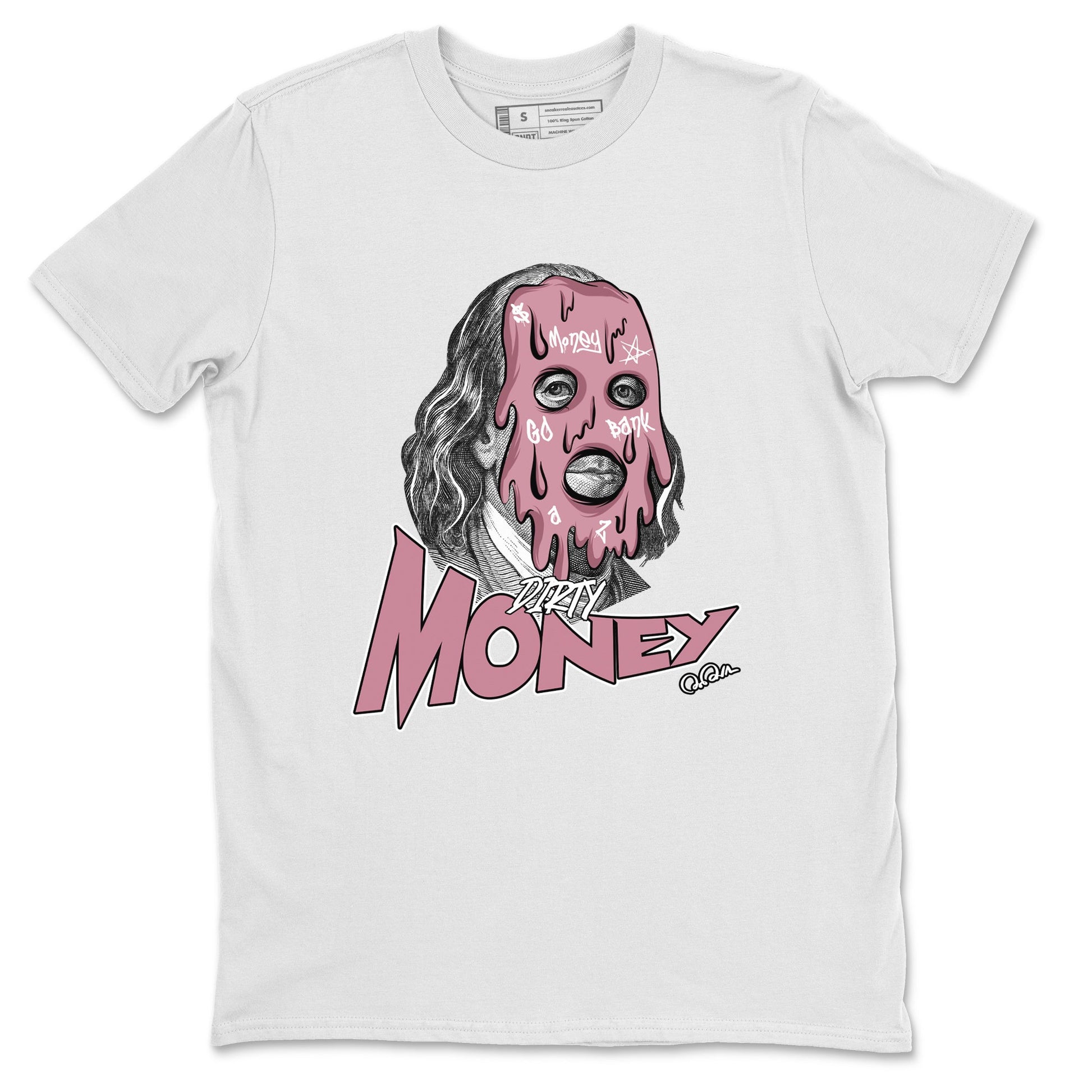 Air Jordan 1 Mauve shirt to match jordans Dirty Money sneaker tees AJ1Mauve SNRT Sneaker Release Tees Unisex White 2 T-Shirt