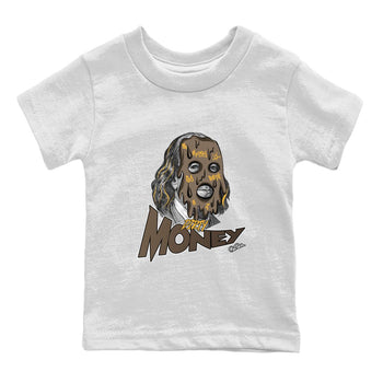 Air Jordan 1 Palomino shirt to match jordans Dirty Money sneaker tees AJ1 High Palomino SNRT Sneaker Release Tees Baby Toddler White 2 T-Shirt