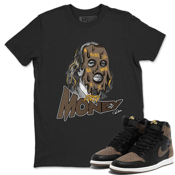Air Jordan 1 Palomino shirt to match jordans Dirty Money sneaker tees AJ1 High Palomino SNRT Sneaker Release Tees Unisex Black 1 T-Shirt