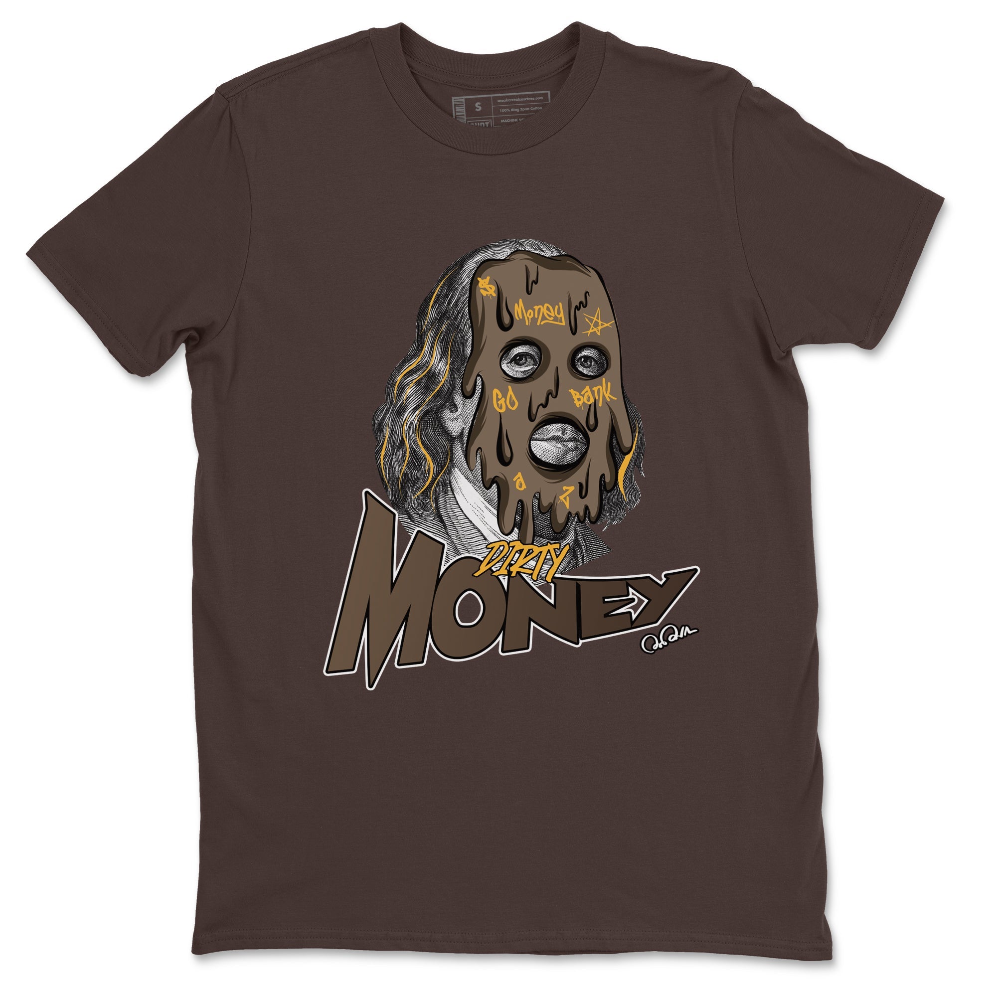 Air Jordan 1 Palomino shirt to match jordans Dirty Money sneaker tees AJ1 High Palomino SNRT Sneaker Release Tees Unisex Dark Chocolate 2 T-Shirt