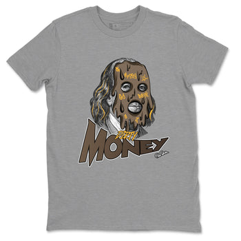 Air Jordan 1 Palomino shirt to match jordans Dirty Money sneaker tees AJ1 High Palomino SNRT Sneaker Release Tees Unisex Heather Grey 2 T-Shirt