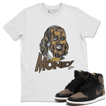 Air Jordan 1 Palomino shirt to match jordans Dirty Money sneaker tees AJ1 High Palomino SNRT Sneaker Release Tees Unisex White 1 T-Shirt