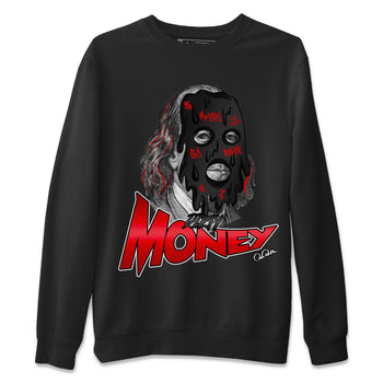 Air Jordan 1 Satin Bred Sneaker Match Tees Dirty Money Sneaker Tees AJ1 Satin Bred Sneaker Release Tees Unisex Shirts Black 2
