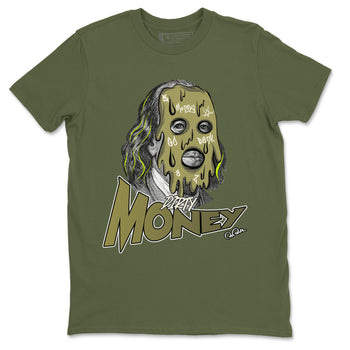 Air Jordan 1 Travis Scott Golf shirt to match jordans Dirty Money sneaker tees AJ1 lowTravis Scott Golf SNRT Sneaker Release Tees Unisex Military Green 2 T-Shirt