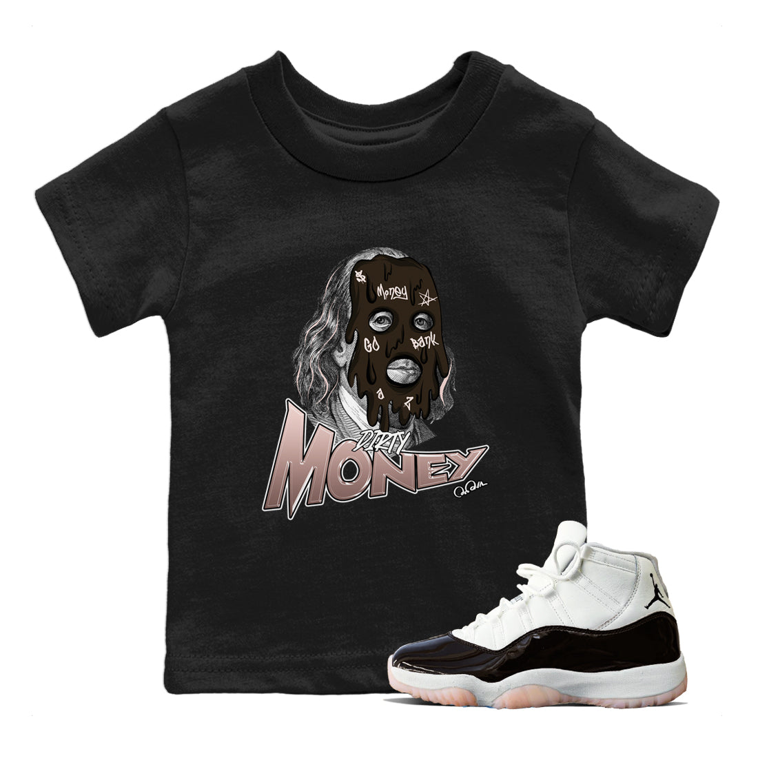 Air Jordan 11 Neapolitan | Dirty Money Kids T-Shirt | SNRT Sneaker ...