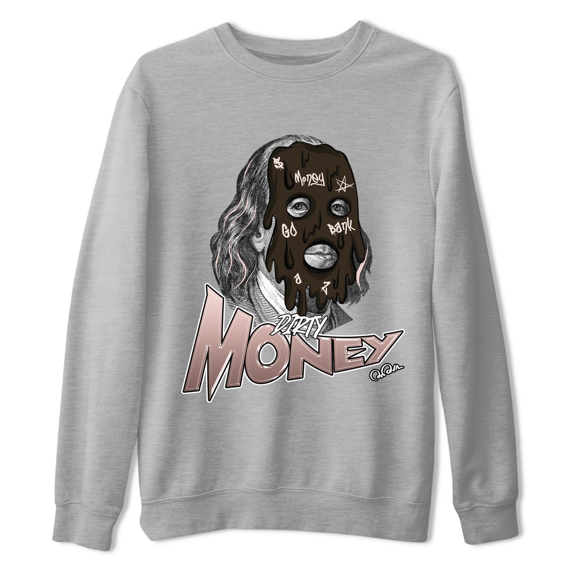 Air Jordan 11 Neapolitan shirt to match jordans Dirty Money sneaker tees AJ11 Neapolitan SNRT Sneaker Release Tees Unisex Heather Grey 2 T-Shirt