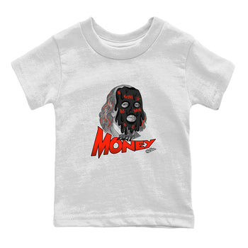 Air Jordan 12 Brilliant Orange Sneaker Match Tees Dirty Money Sneaker Tees AJ12 Brilliant Orange Sneaker Release Tees Kids Shirts White 2
