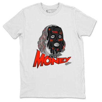 Air Jordan 12 Brilliant Orange Sneaker Match Tees Dirty Money Sneaker Tees AJ12 Brilliant Orange Sneaker Release Tees Unisex Shirts White 2